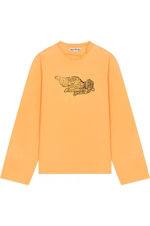 Acne Studios Long Sleeve T-Shirt in Orange