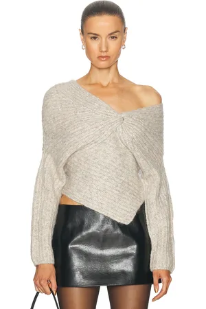 Cult Gaia Lea Knit Top in Neutral