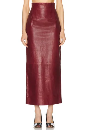 Khaite Loxley Skirt in Wine