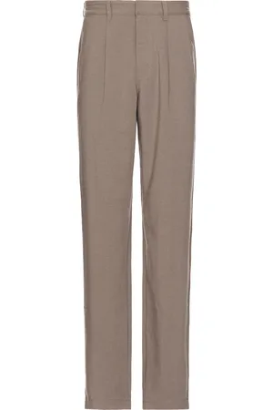 Saturdays NYC George Wool Gabardine Trouser in Brown