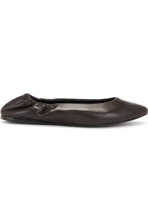 Saint Laurent Mami Flat in Chocolate
