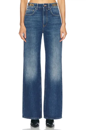 Paco rabanne Pantalon Straight Leg in Denim-Dark