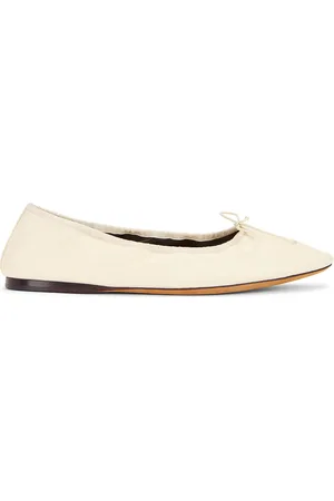 The Row Awar Ballerina Flat in Cream