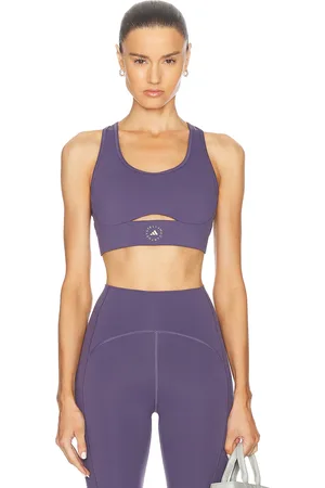 adidas Truestrength Yoga Sports Bra in Purple