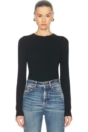 Saint Laurent Crewneck Sweater in Black