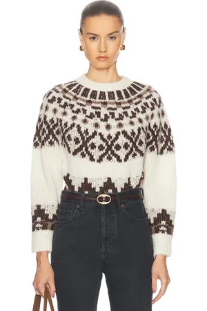 Frame Fairisle Sweater in Cream