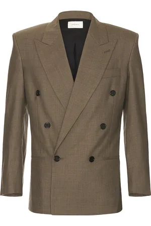 Saint Laurent Veste Armani Bascule Jacket in Taupe
