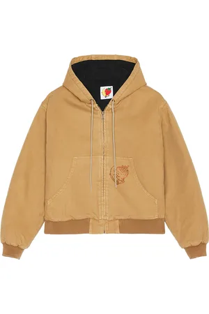 Sky High Farm Sh4u Hooded Work Jacket in Brown