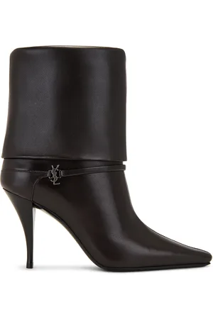 Saint Laurent Ricky Boot in Chocolate