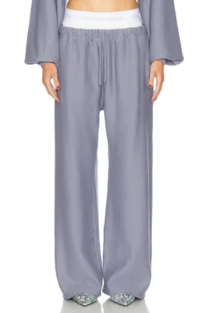 Alexander Wang Wide Leg Sweatpant in Blue