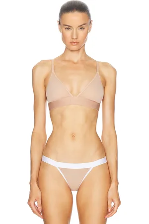 NEGATIVE UNDERWEAR Sieve Triangle Bra in Beige
