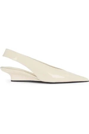 Totême Wedge Heel Slingback in Cream