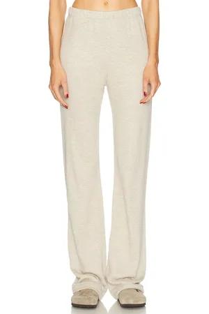 ÉTERNE Straight Leg Sweatpant in Beige