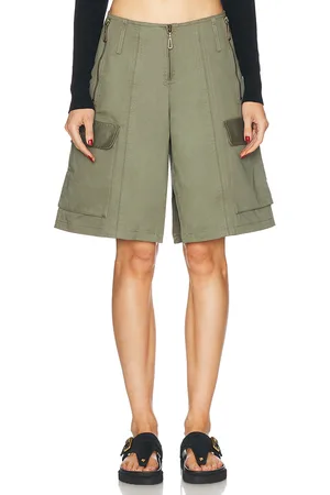 Paco rabanne Pantalon Harem Short in Olive