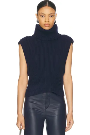 Simkhai Maple Sweater Top in Navy