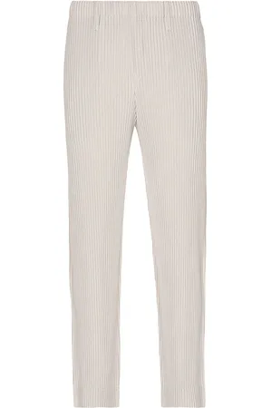 Issey Miyake Straight Leg Pants in Grey