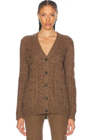 GABRIELA HEARST Lord Cardigan in Chocolate