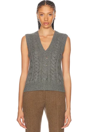 GABRIELA HEARST Selsey Vest in Grey