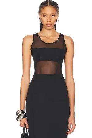 Norma Kamali Dash Dash Mio Bodysuit in Black