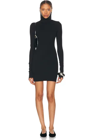 ÉTERNE Long Sleeve Turtleneck Mini Dress in