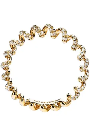 Boochier Slinkee Mini Diamond Ring in Metallic Gold