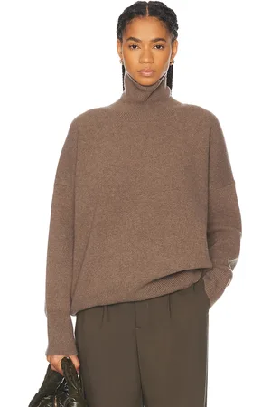 Rohe Classic Turtleneck Sweater in Taupe