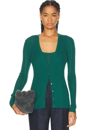 GABRIELA HEARST Lillian Cardigan in Green
