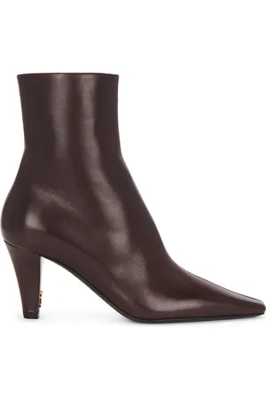 Saint Laurent Josie Boot in Burgundy