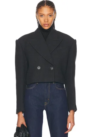 GRLFRND X Emily Gemma The Short Coat in Grey