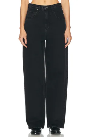 GRLFRND Enya Drop Rise Jeans in Black