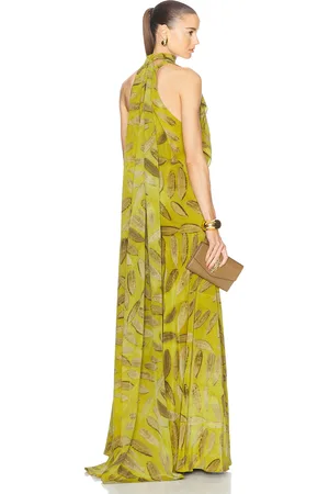 BRANDON MAXWELL The Seraphine Gown in Green
