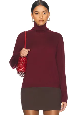 Leset James Turtleneck Sweater in Burgundy