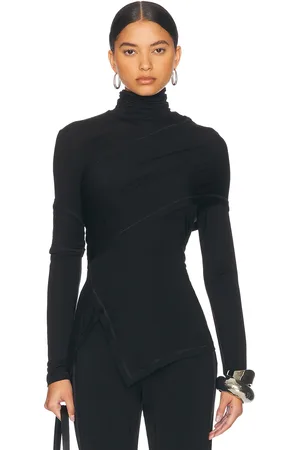 Helmut Lang High Neck Long Sleeve Top in