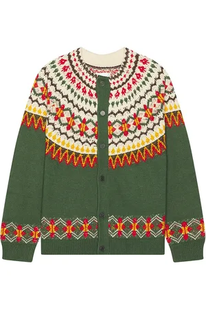 Found Jahan Isles Knit Cardigan in Green