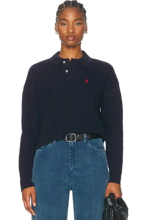 Ralph Lauren Long Sleeve Polo Shirt in Navy
