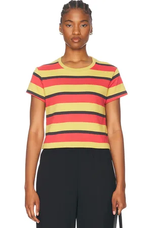 BODE Rec Stripe Tee in Yellow,Red