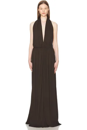 The Row Pharao Dress in Brown