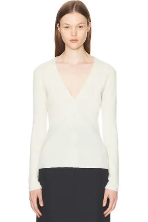 The Row Imperia Cardigan in Cream