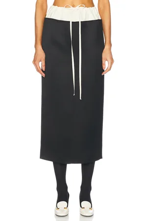 Khaite Chet Skirt in Black