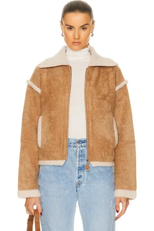 Guest In Residence Grizzly Bomber Jacket in Tan
