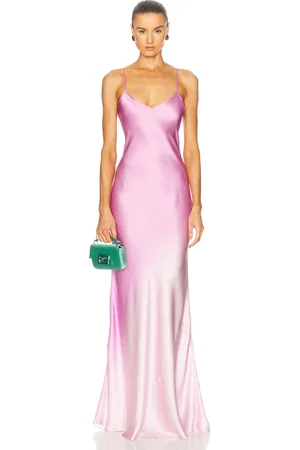 Alejandra Alonso Rojas Bias Slip Gown in Pink