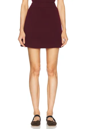 Lisa Yang Clare Skirt in Burgundy