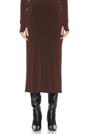 SANDY LIANG Axe Skirt in Brown