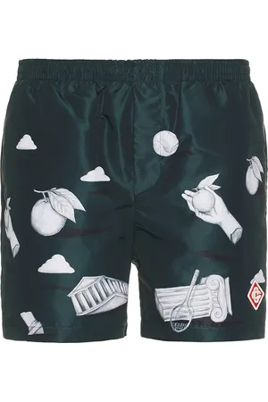 Casablanca Printed Swim Shorts in Green