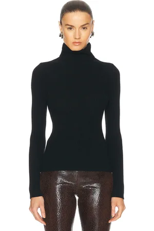 ENZA COSTA Rib Turtleneck Sweater in