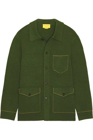 Guest In Residence Industry Collared Jacket in Dark Green