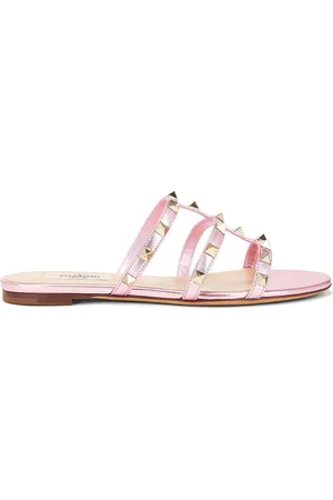 VALENTINO GARAVANI Rockstud Slide in Pink