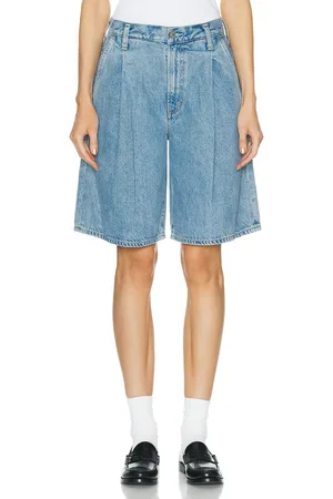 AGOLDE Ellis Trouser Short in Denim-Light