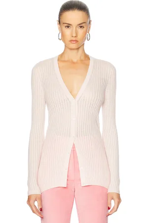 GABRIELA HEARST Emma Pointelle Cardigan in Blush