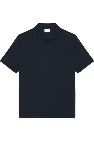 Saint Laurent Pique Polo in Blue